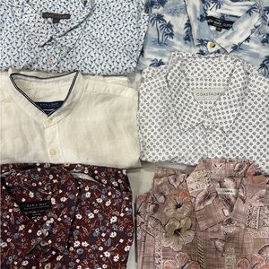Zara Burgundy Floral Casual Shirt